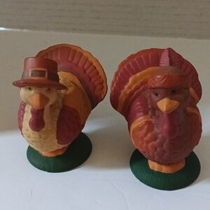 Thanksgiving Turkey Plastic Salt & Pepper Shakers